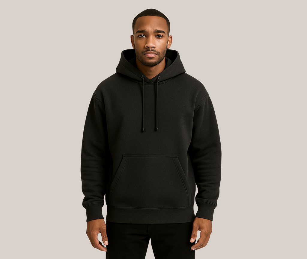 Hoodie i bomull med eget tryck – Klassisk, bekväm & hållbar