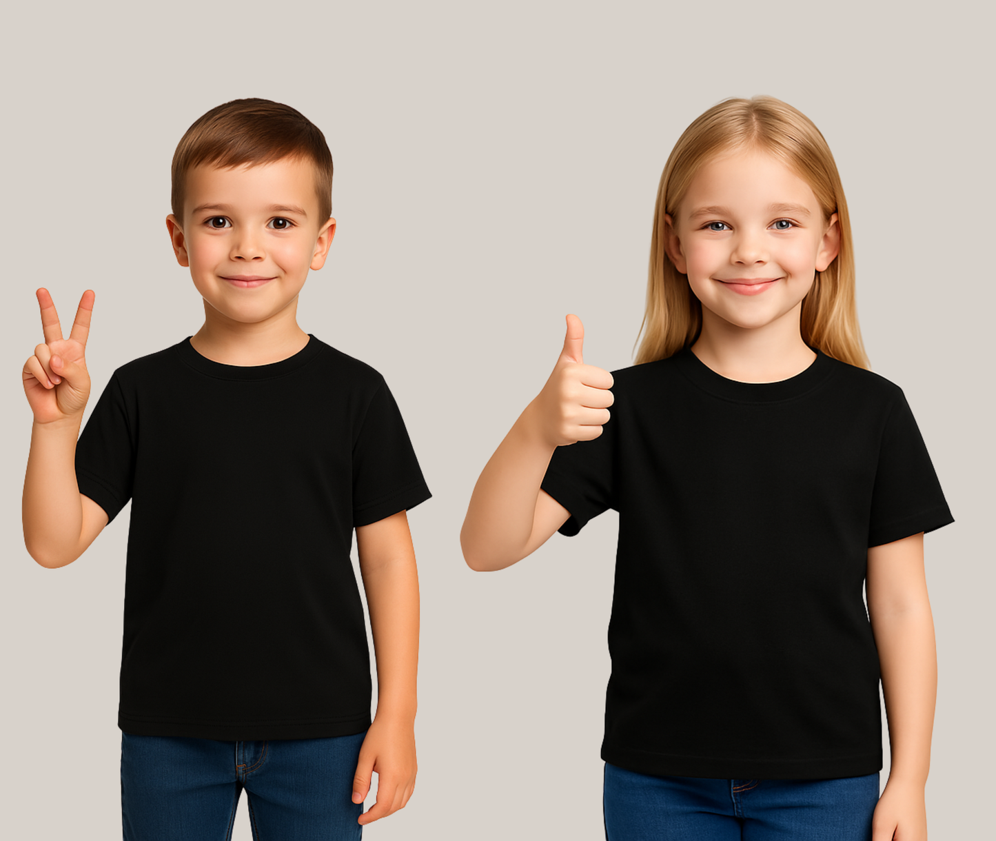 Kortärmad t-shirt för barn – perfekt för eget tryck