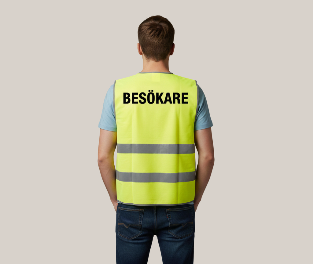 Varselväst med tryck – Hög synbarhet
