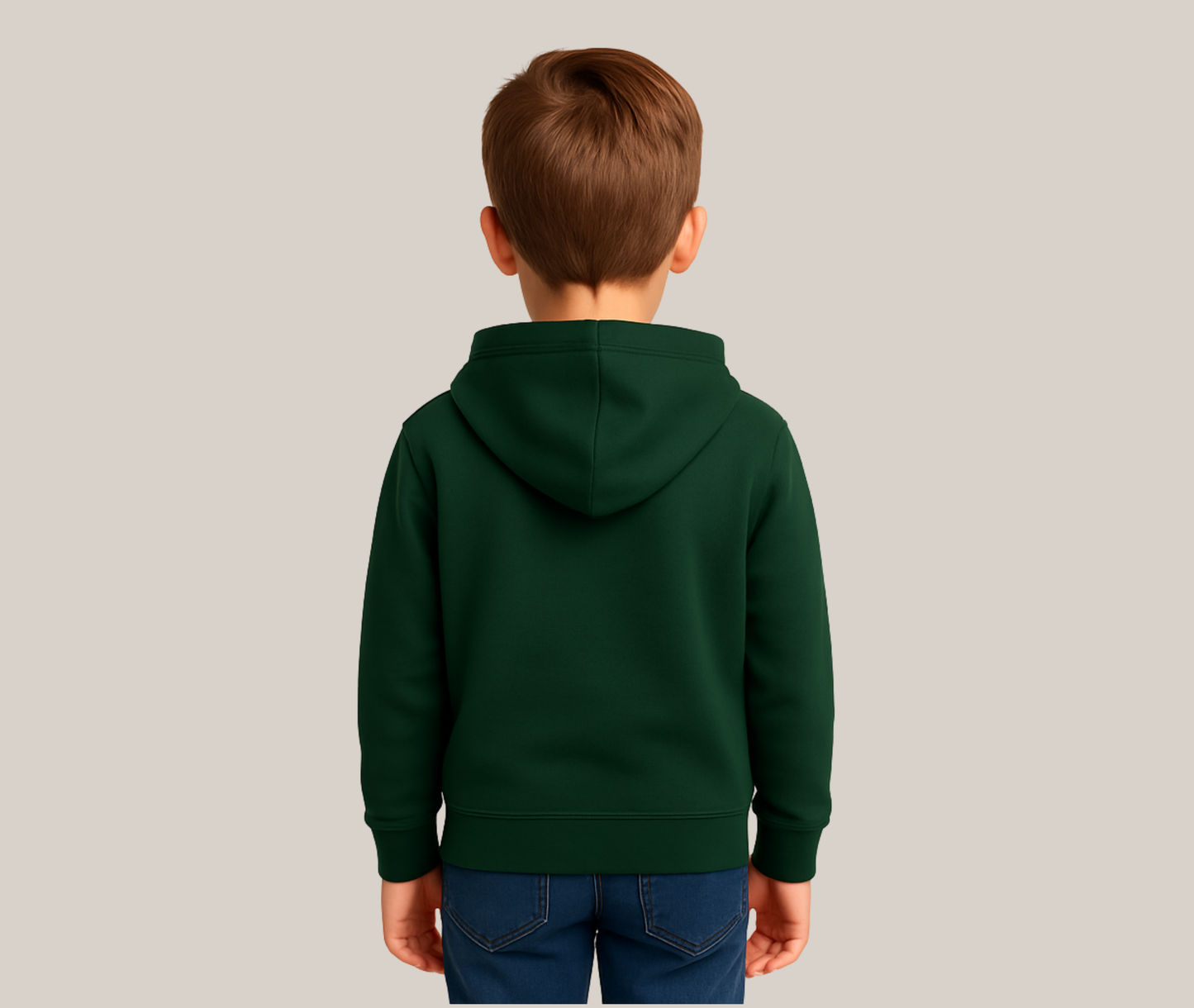 Barnhoodie med dragkedja – perfekt för lek, vardag och tryck!