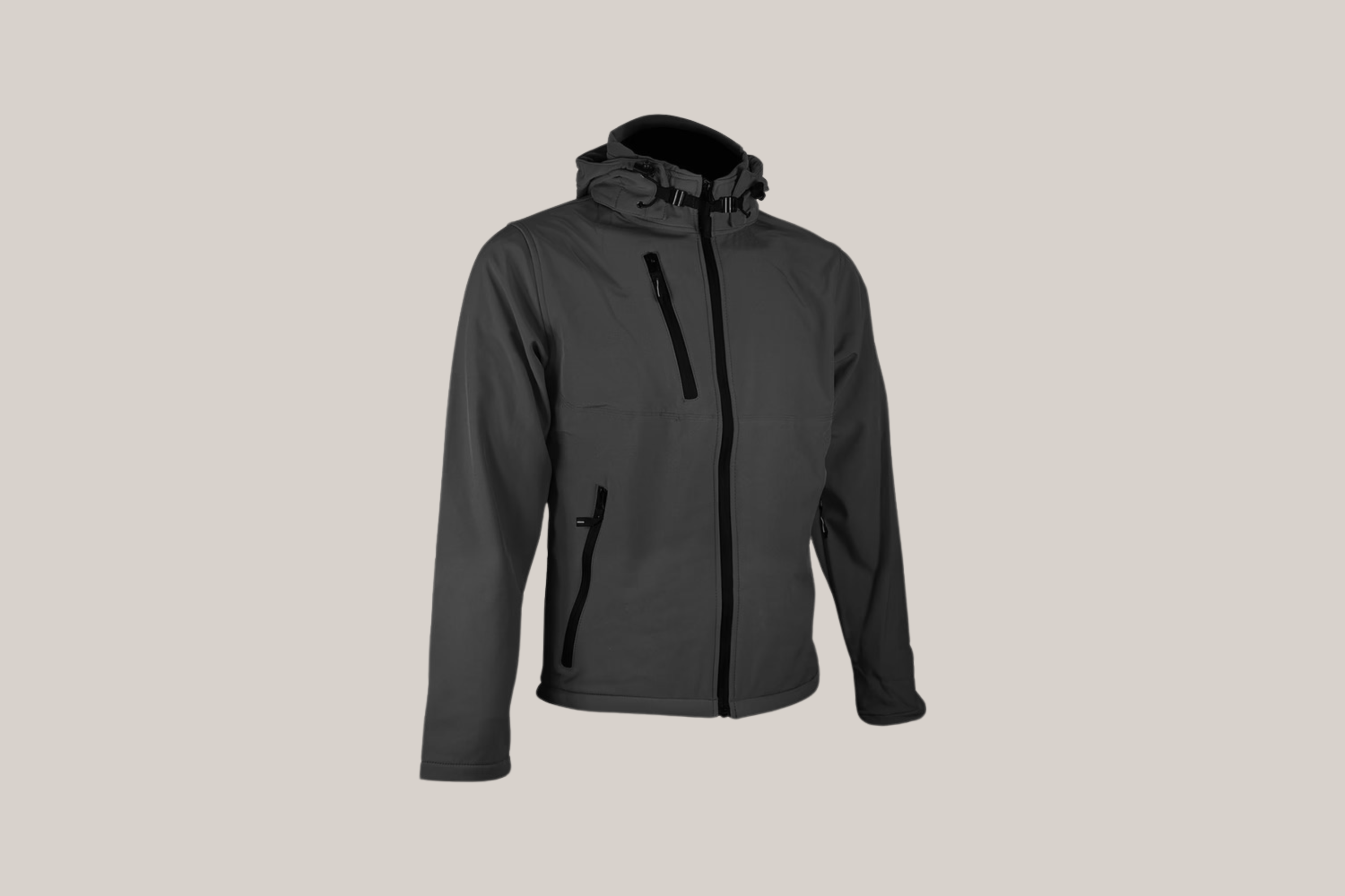 Softshelljacka med eget tryck – Stilrent väderskydd med luva