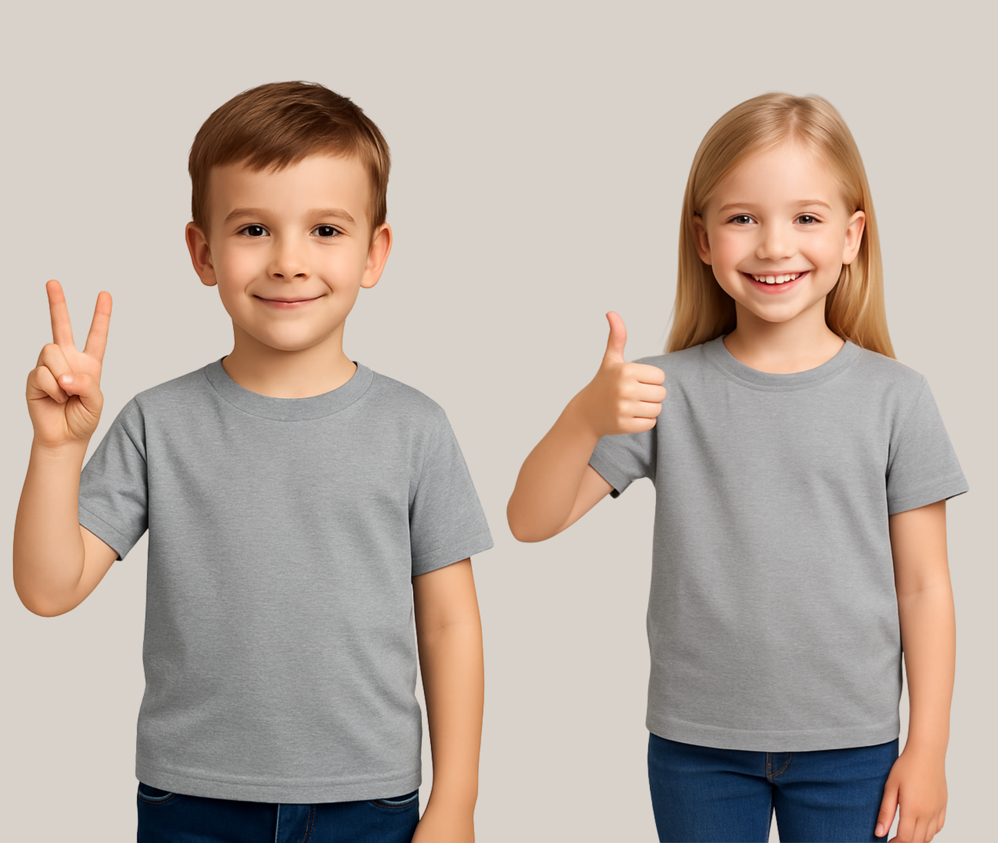 Kortärmad t-shirt för barn – perfekt för eget tryck