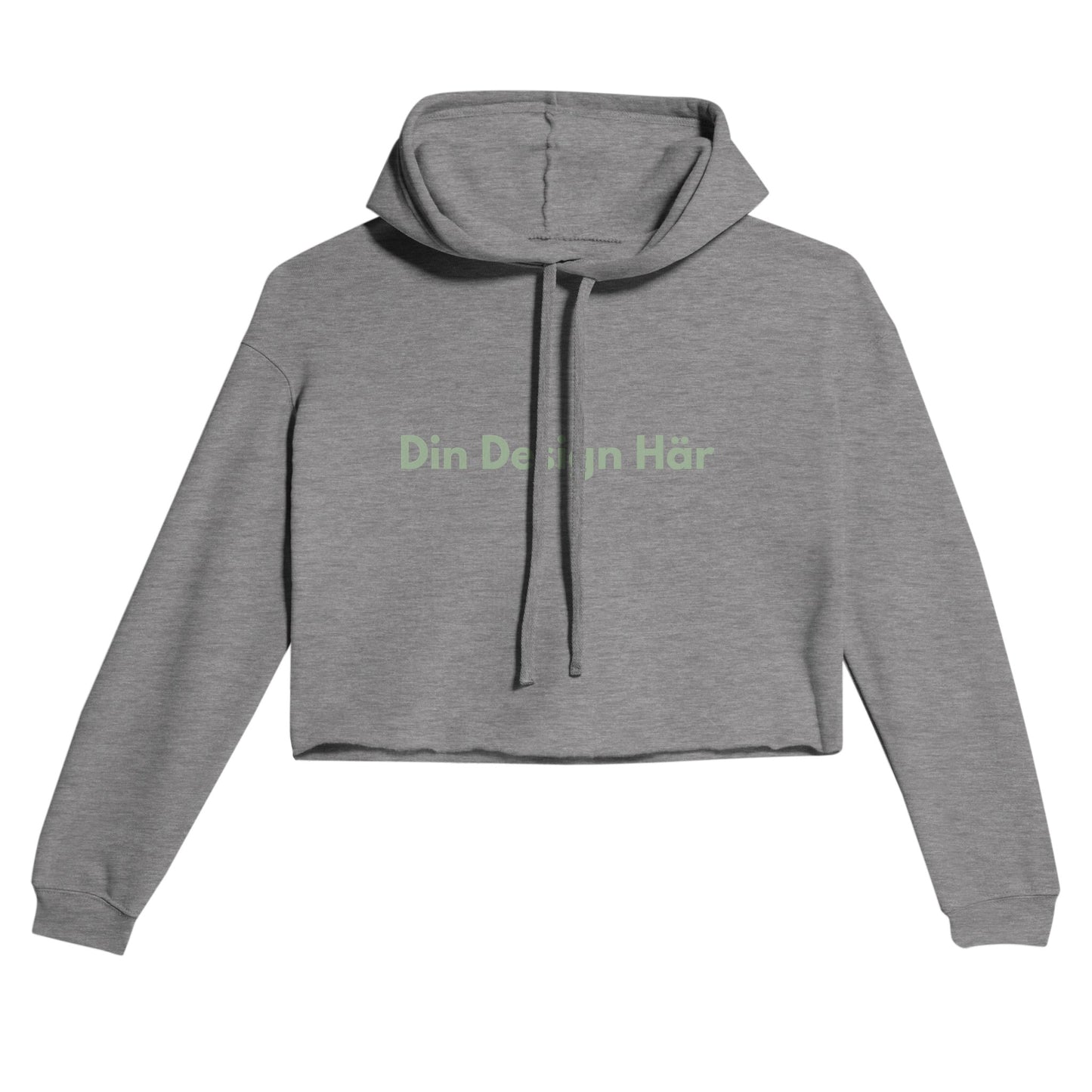 ULTRA PRINT STUDIO Dark Gray Heather / S ULTRA PRINT STUDIO Kläder Croppad hoodie till dam