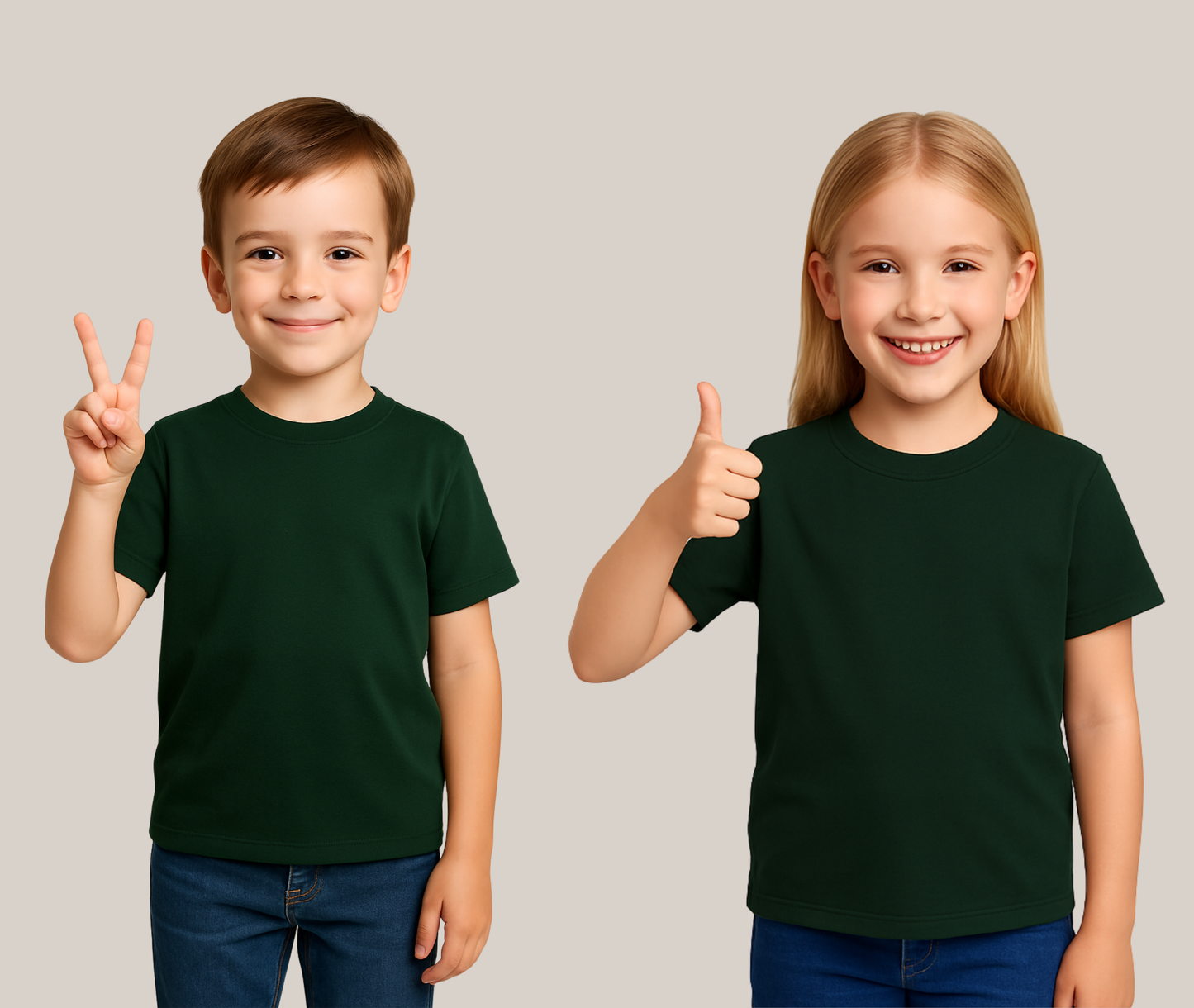 Kortärmad t-shirt för barn – perfekt för eget tryck