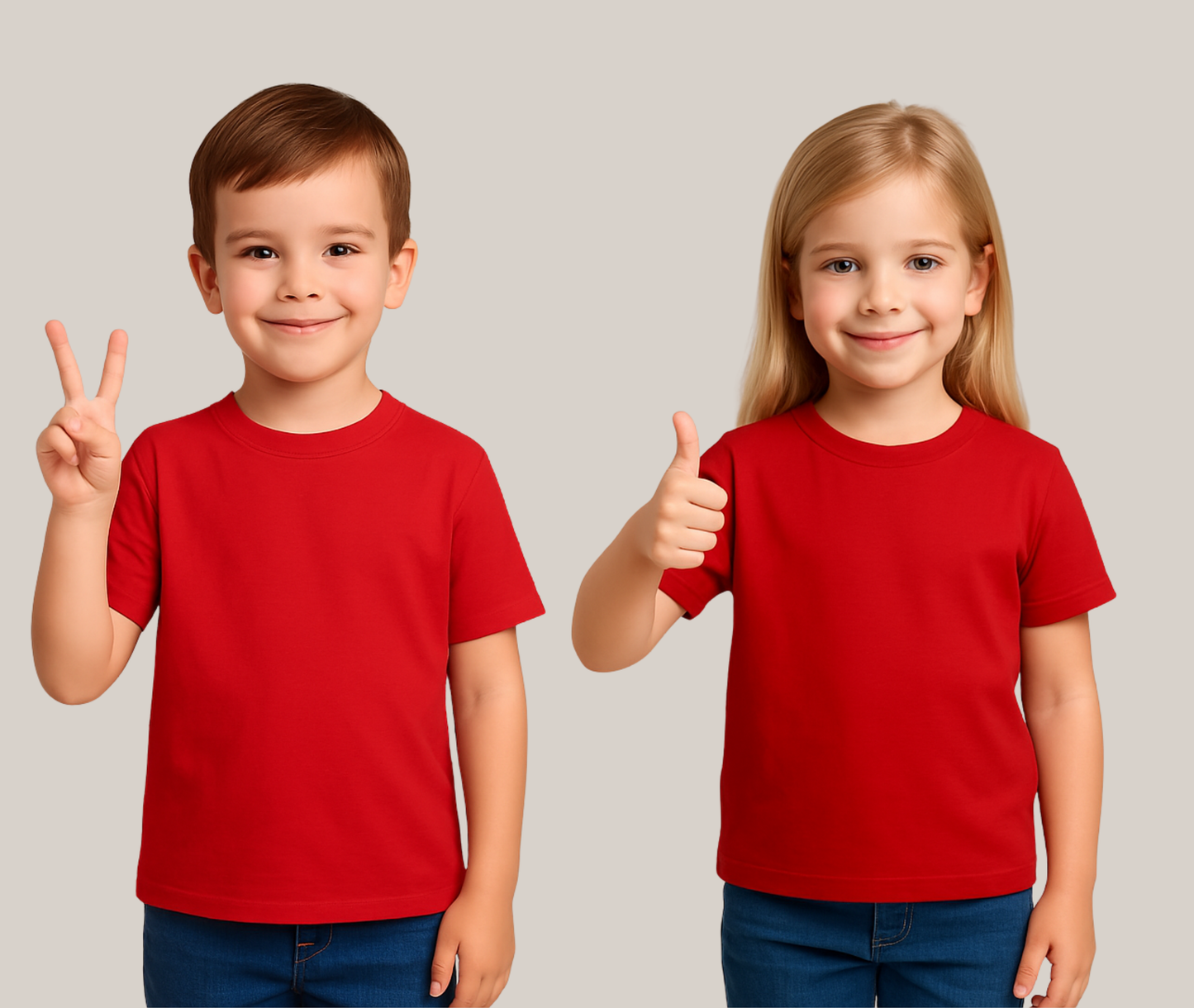 Kortärmad t-shirt för barn – perfekt för eget tryck