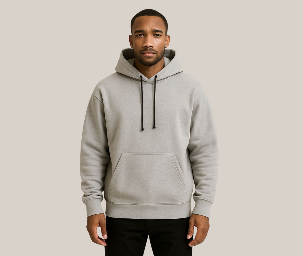 Hoodie i bomull med eget tryck – Klassisk, bekväm & hållbar