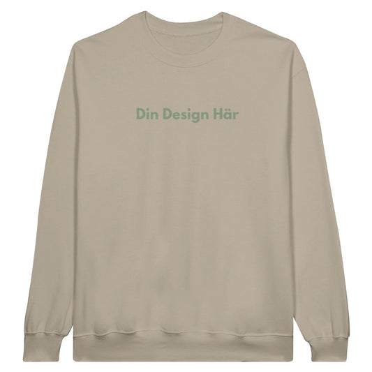 ULTRA PRINT STUDIO Sand / S ULTRA PRINT STUDIO Kläder Sweatshirt för vuxna med rund hals i mellanviktsfleece