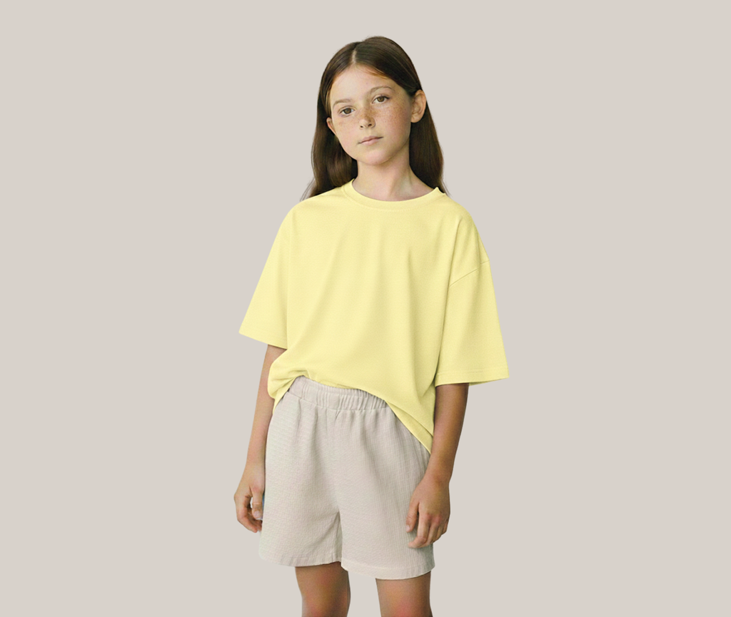Oversize Barn T-shirt med tryck – Premium kvalitet