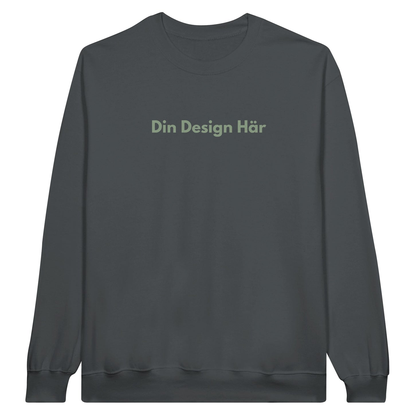 ULTRA PRINT STUDIO Charcoal / S ULTRA PRINT STUDIO Kläder Sweatshirt för vuxna med rund hals i mellanviktsfleece