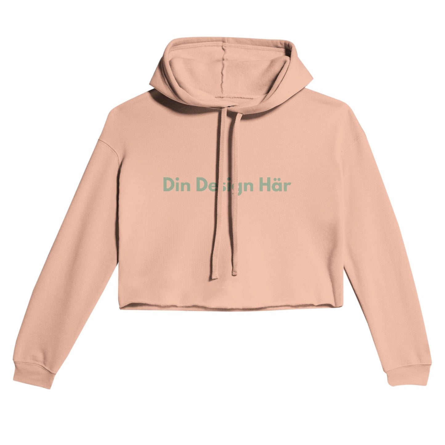 ULTRA PRINT STUDIO Peach / S ULTRA PRINT STUDIO Kläder Croppad hoodie till dam