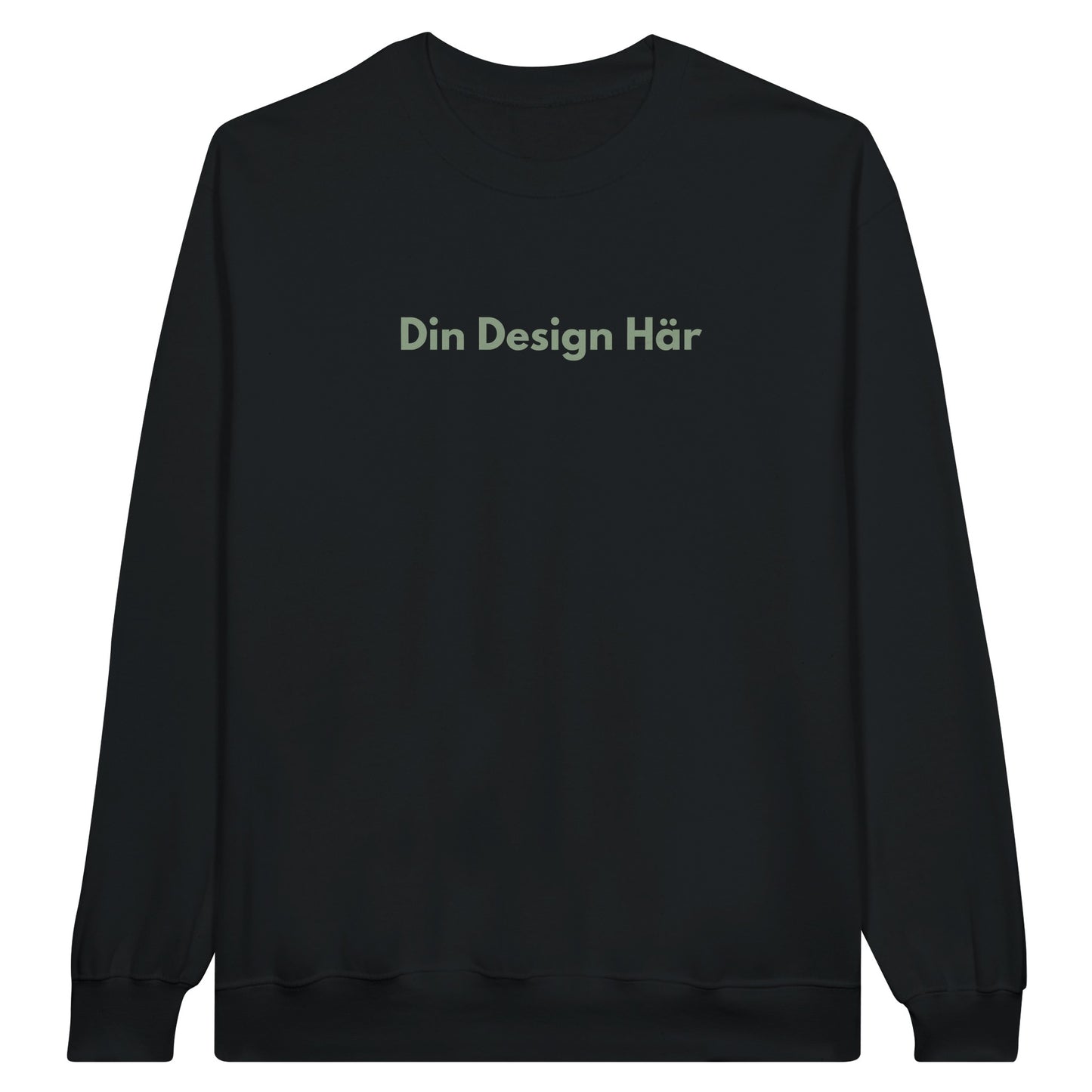 ULTRA PRINT STUDIO Svart / S ULTRA PRINT STUDIO Kläder Sweatshirt för vuxna med rund hals i mellanviktsfleece