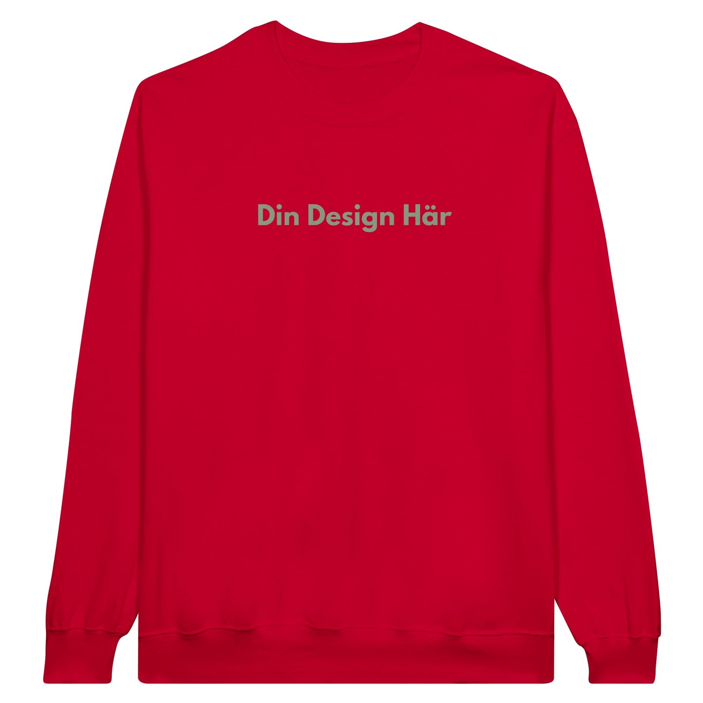 ULTRA PRINT STUDIO Röd / S ULTRA PRINT STUDIO Kläder Sweatshirt för vuxna med rund hals i mellanviktsfleece